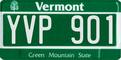 VT license plate YVP901