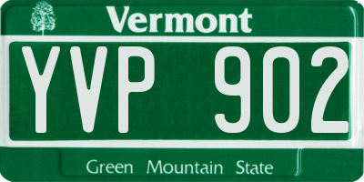 VT license plate YVP902