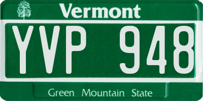 VT license plate YVP948