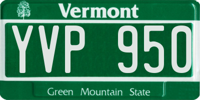VT license plate YVP950