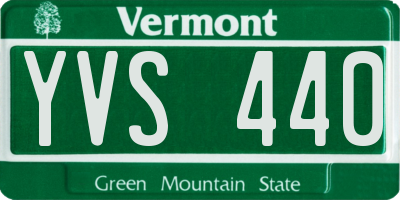 VT license plate YVS440