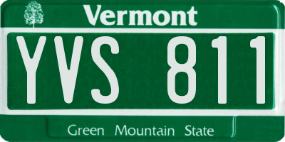 VT license plate YVS811