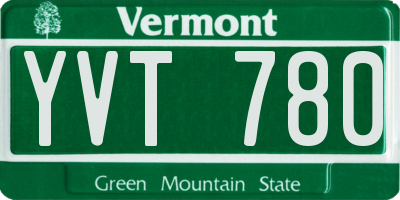 VT license plate YVT780