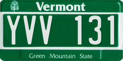 VT license plate YVV131
