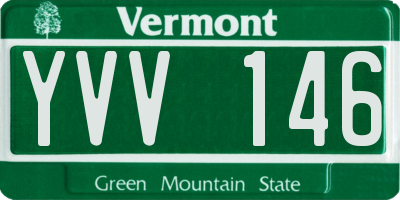 VT license plate YVV146