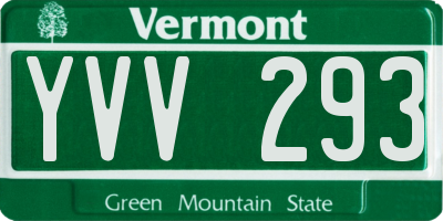 VT license plate YVV293