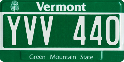 VT license plate YVV440