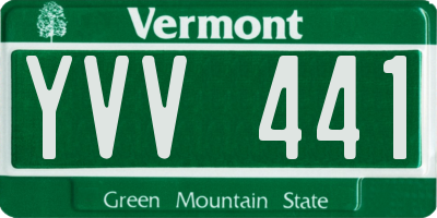 VT license plate YVV441