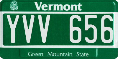 VT license plate YVV656