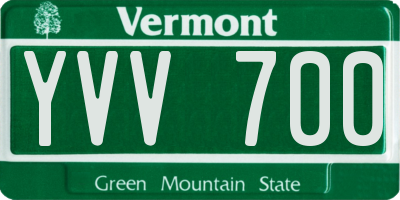 VT license plate YVV700