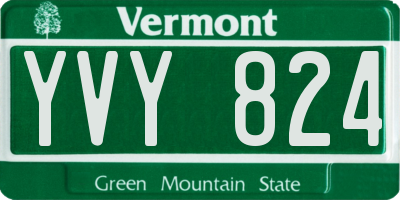 VT license plate YVY824