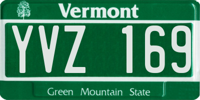 VT license plate YVZ169
