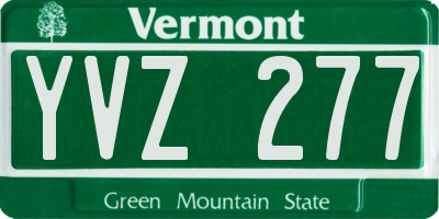 VT license plate YVZ277