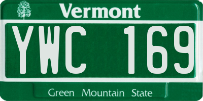 VT license plate YWC169