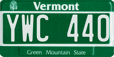VT license plate YWC440