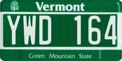 VT license plate YWD164