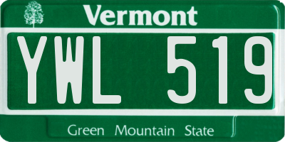 VT license plate YWL519