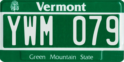 VT license plate YWM079