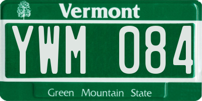 VT license plate YWM084