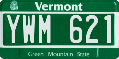 VT license plate YWM621