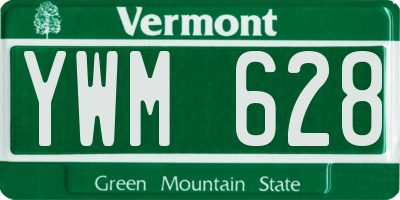 VT license plate YWM628
