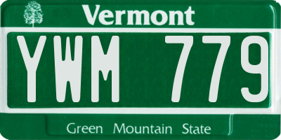VT license plate YWM779