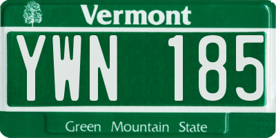 VT license plate YWN185