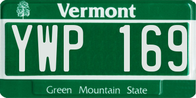 VT license plate YWP169