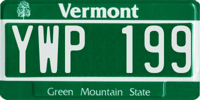 VT license plate YWP199