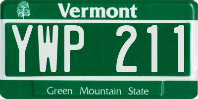 VT license plate YWP211