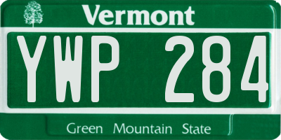 VT license plate YWP284