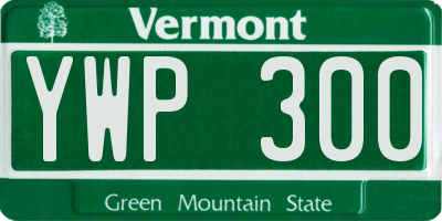 VT license plate YWP300