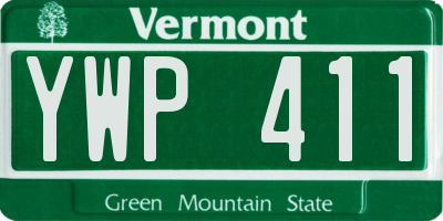 VT license plate YWP411