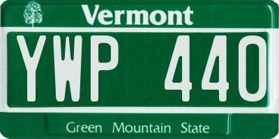 VT license plate YWP440