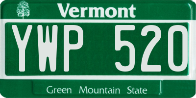 VT license plate YWP520