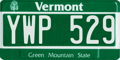 VT license plate YWP529