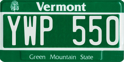 VT license plate YWP550