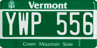 VT license plate YWP556