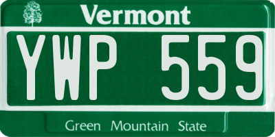 VT license plate YWP559