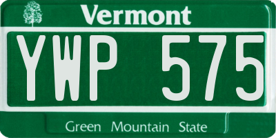 VT license plate YWP575
