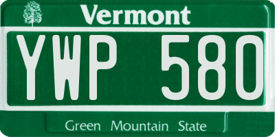 VT license plate YWP580
