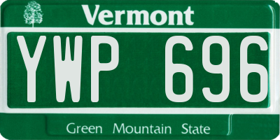 VT license plate YWP696