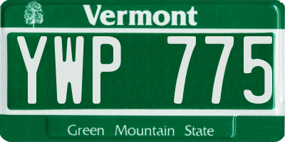 VT license plate YWP775