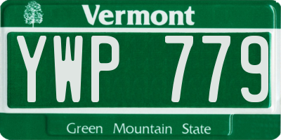 VT license plate YWP779