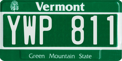 VT license plate YWP811