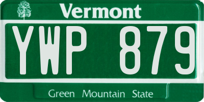 VT license plate YWP879