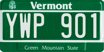 VT license plate YWP901