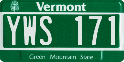 VT license plate YWS171