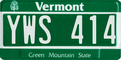 VT license plate YWS414