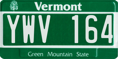 VT license plate YWV164
